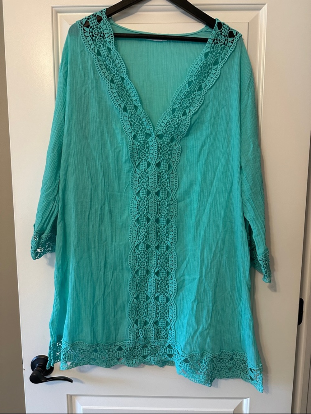 La Blanca Crochet Trim Tunic